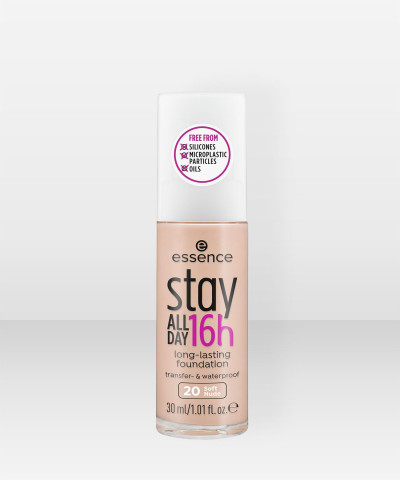 essence stay ALL DAY 16h long-lasting Foundation 20 Soft Nude 30 ml