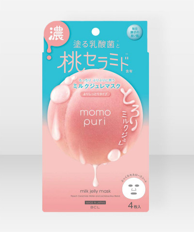 BCL Momopuri Milk Jelly Mask 4 x 22ml