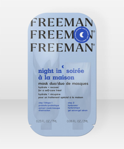 Freeman Beauty Night In Mask Hydrate + Recover Mask Duo Sachet 7+2ml