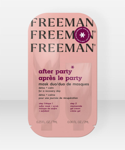 Freeman Beauty After Party Detox + Calm Mask Duo Sachet 7+2ml
