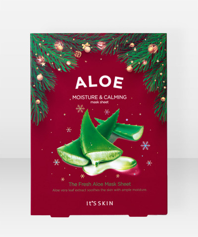 It´S SKIN The Fresh Mask Sheet Aloe Christmas Set 5pcs