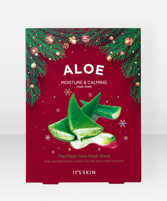 It´S SKIN The Fresh Mask Sheet Aloe Christmas Set