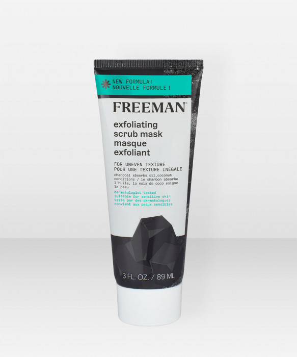 Freeman Charcoal + Coconut Extract Scrub Mask Tube 89ml