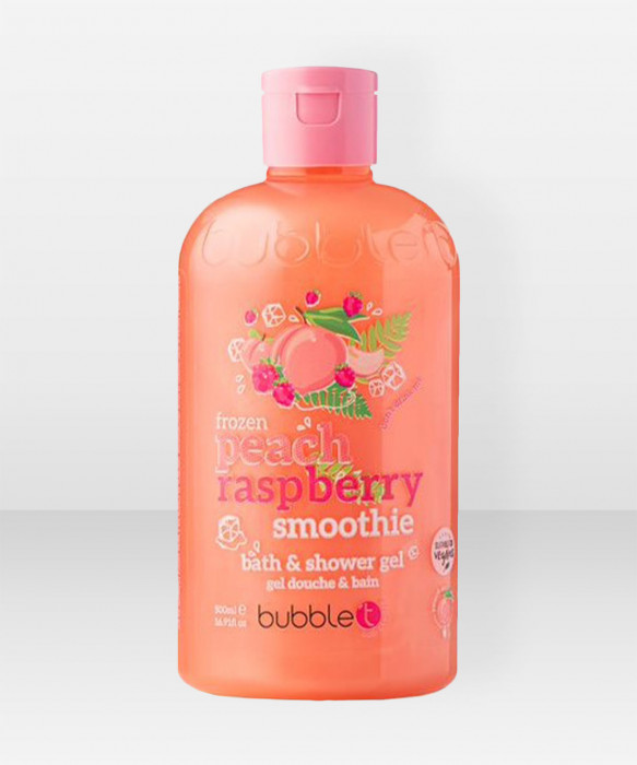 Bubble T Peach & Raspberry smoothie suihkugeeli 500ml