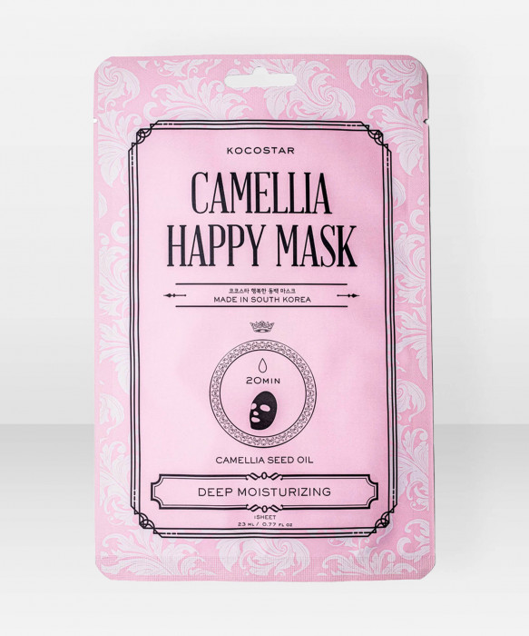 KOCOSTAR Camellia Happy Mask kangasnaamio kasvonaamio