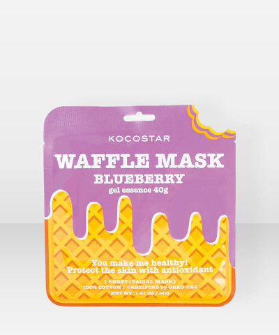 KOCOSTAR Waffle Mask Blueberry