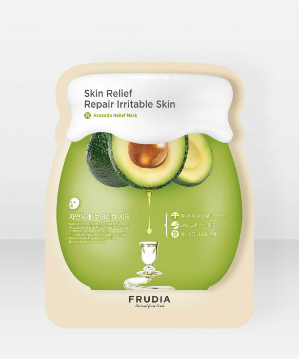 Frudia Avocado Skin Relief Sheet Mask kangasaamio kasvonaamio