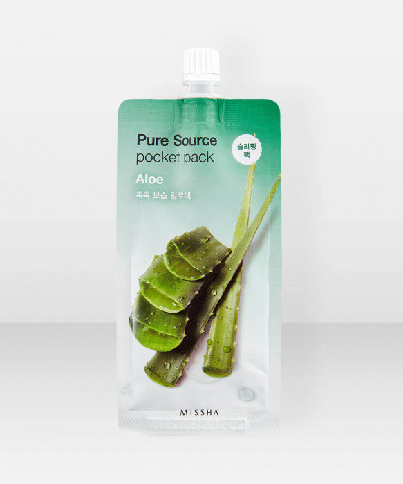 Missha Pure Source Aloe Pocket Pack 10ml yönaamio