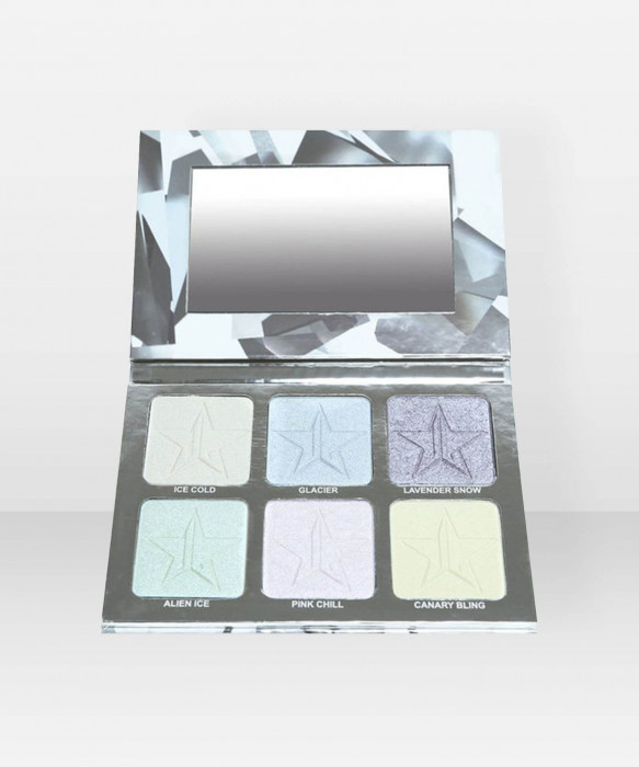Jeffree Star Cosmetics Skin Frost Pro Palette Platinum Ice korostusväripaletti paletti korostusväri korostuspuuteri highlighter