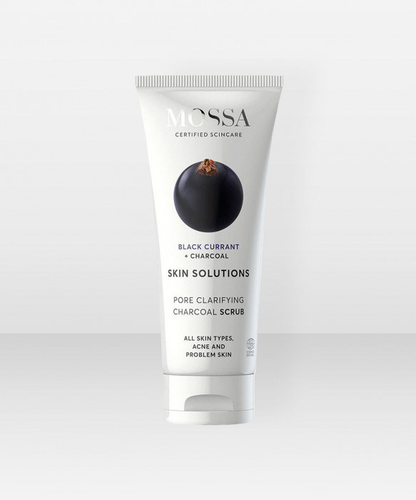 MOSSA Skin Solutions Charcoal Scrub 60ml hiilikuorinta kuorintavoide