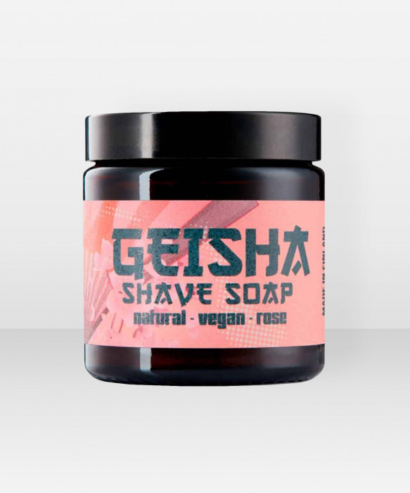 Geisha Shaver Shave Soap Rose Sheivaussaippua 80g saippua