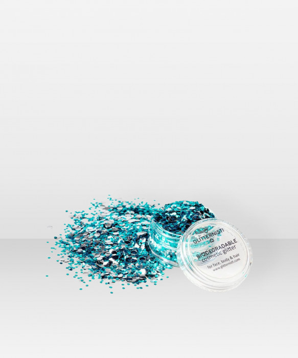 Glitternisti ECO WATERS 5ml Kosmeettinen glitter kasvoille hiuksille vartalolle