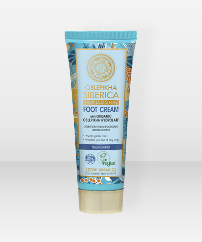 Natura Siberica Foot Cream with Organic Oblepikha Hydrolate, 75 ml