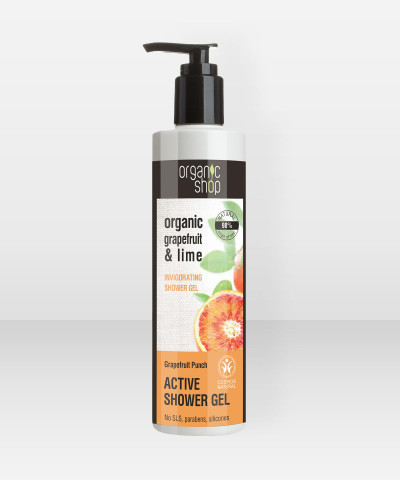 Organic Shop Active Shower Gel Grapefruit Punch Suihkugeeli 280 ml