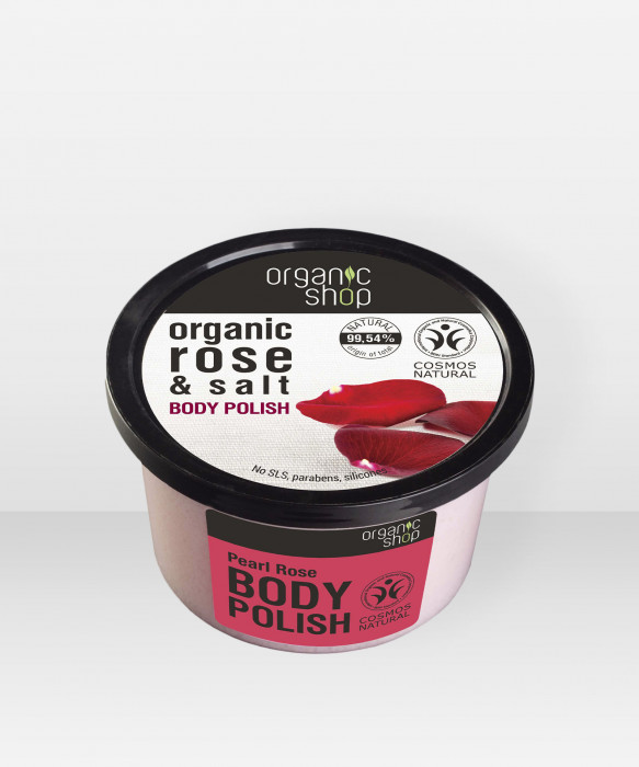 Organic Shop Pearl Rose uudistava vartalokuorinta 250 ml