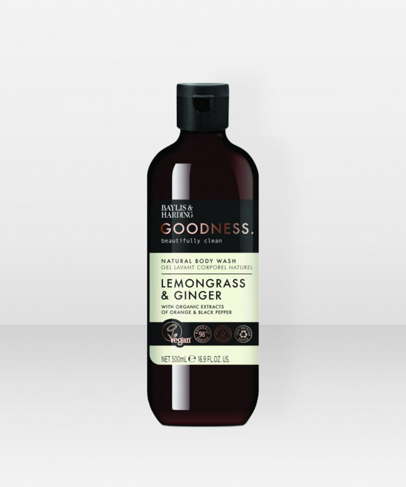 Baylis & Harding Goodness Lemongrass & Ginger Body Wash 500ml suihkusaippua