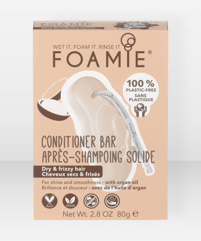 Foamie Conditioner Bar Kiss Me Argan for dry and frizzy hair