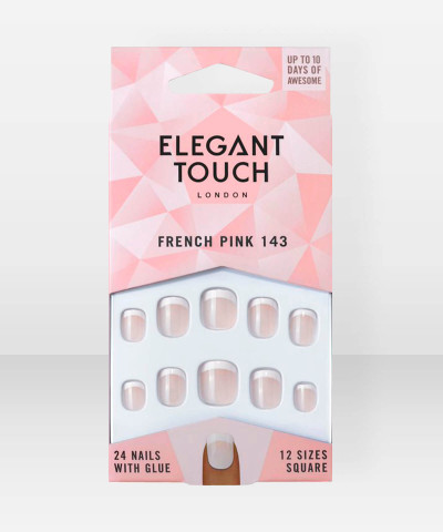 Elegant Touch Natural French 143 XS Pink 24 pcs