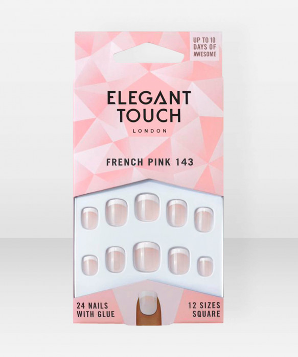 Elegant Touch Natural French 143 XS Pink 24 pcs irtokynnet tekokynnet