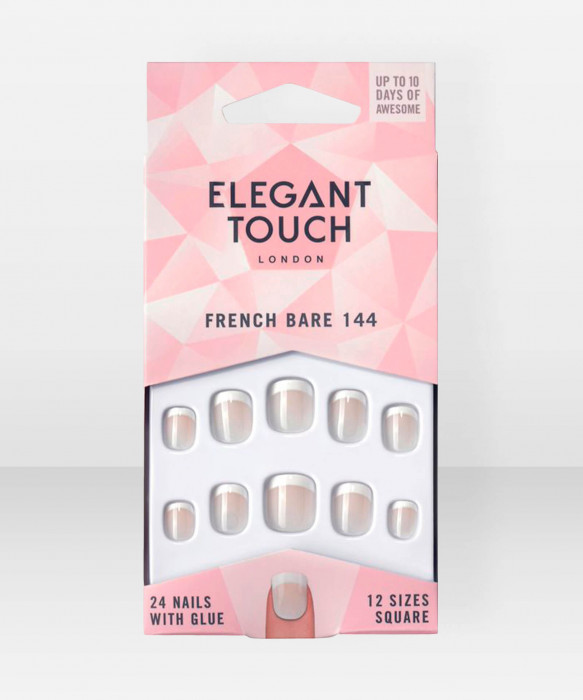 Elegant Touch Natural French 144 XS Bare irtokynnet tekokynnet