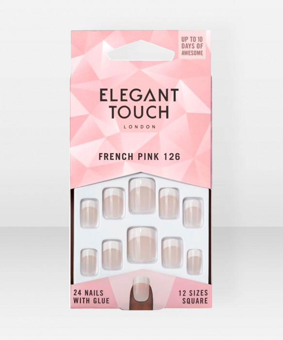 Elegant Touch Natural French 126 S Pink irtokynnet tekokynnet