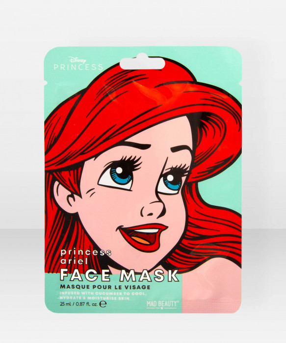Mad Beauty Disney POP Princess Face Mask Ariel kasvonaamio kangasnaamio