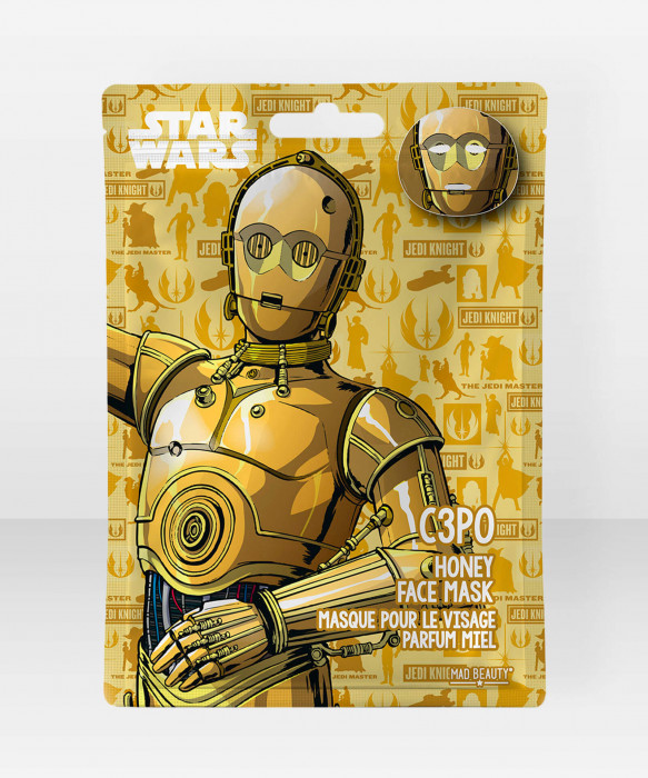 Mad Beauty Star Wars Face Mask C3PO tähtien sota kangasnaamio kasvonaamio